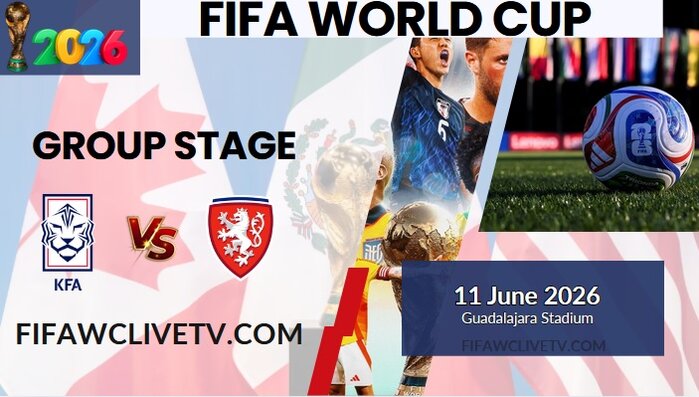 {Match-2} Korea Republic Vs Czechia World Cup 2026 Live Stream & Replay slider