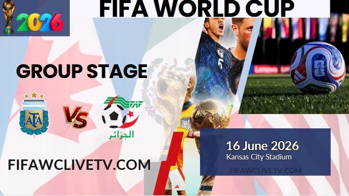 {Match-19} Argentina Vs Algeria World Cup 2026 Live Stream & Replay