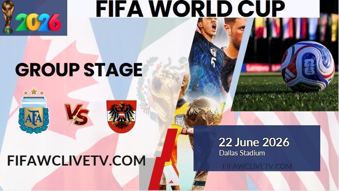 {Match-43} Argentina Vs Austria World Cup 2026 Live Stream & Replay
