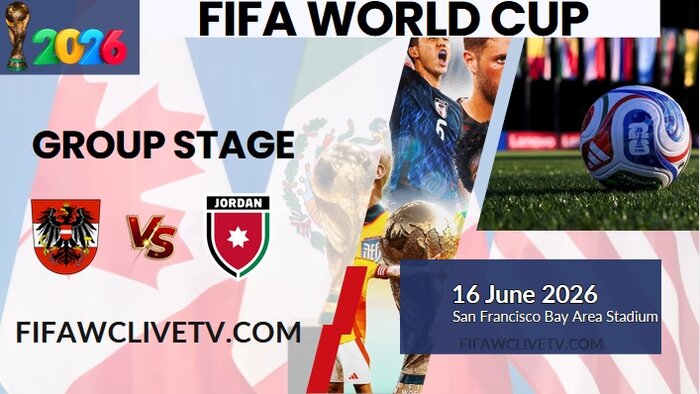 {Match-20} Austria Vs Jordan World Cup 2026 Live Stream & Replay
