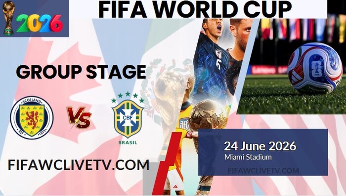{Match-49} Scotland Vs Brazil World Cup 2026 Live Stream & Replay