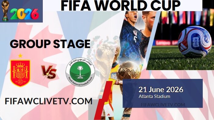 {Match-38} Spain Vs Saudi Arabia World Cup 2026 Live Stream & Replay