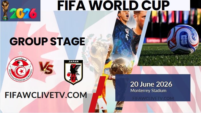 {Match-36} Tunisia Vs Japan World Cup 2026 Live Stream & Replay