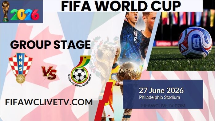 {Match-68} Croatia Vs Ghana World Cup 2026 Live Stream & Replay slider