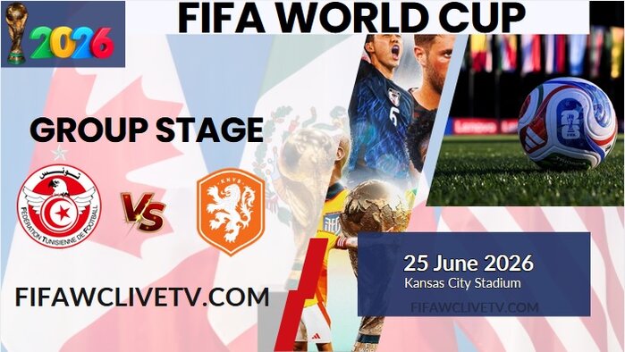 {Match-58} Tunisia Vs Netherlands World Cup 2026 Live Stream & Replay